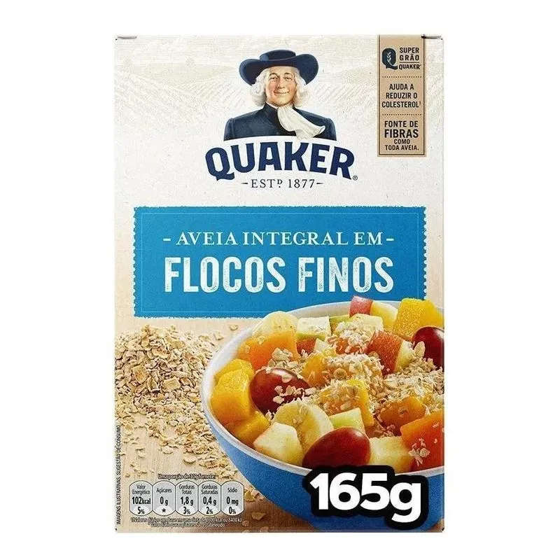 5x Aveia Em Flocos Finos 165g Quaker