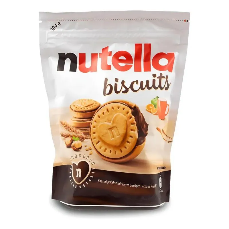 Nutella Biscuit Biscoito Wafer Creme De Avelã Ferrero 304g