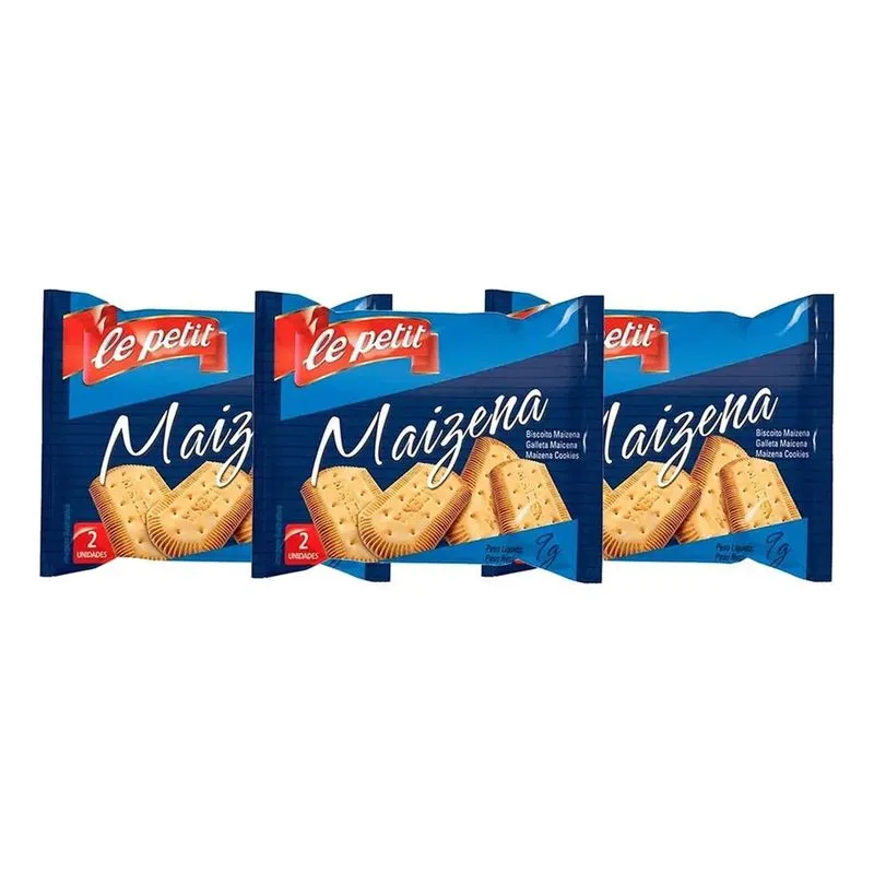 Le Petit Mini Bolachas - Maizena - 1.62 Kg - Kit - 180 - 9 G