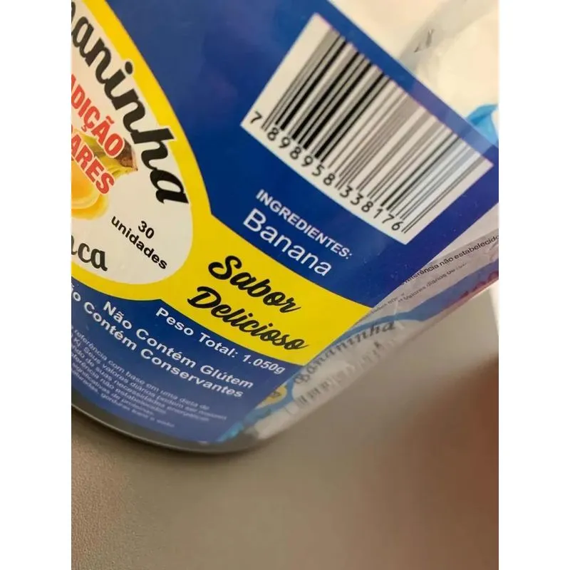 Bananinha Zero Açúcar E Conservantes Com 30 Und