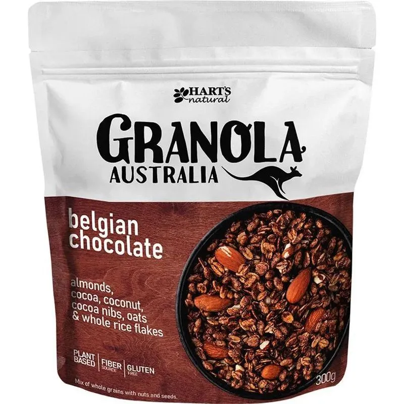 Granola Vegana Australia Chocolate Belga 300g Harts Natural