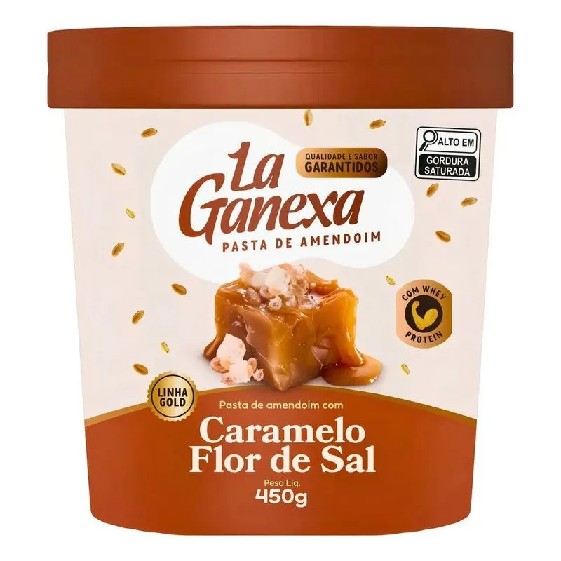 Pasta De Amendoim La Ganexa Com Whey Protein Zero Açúcar Pot
