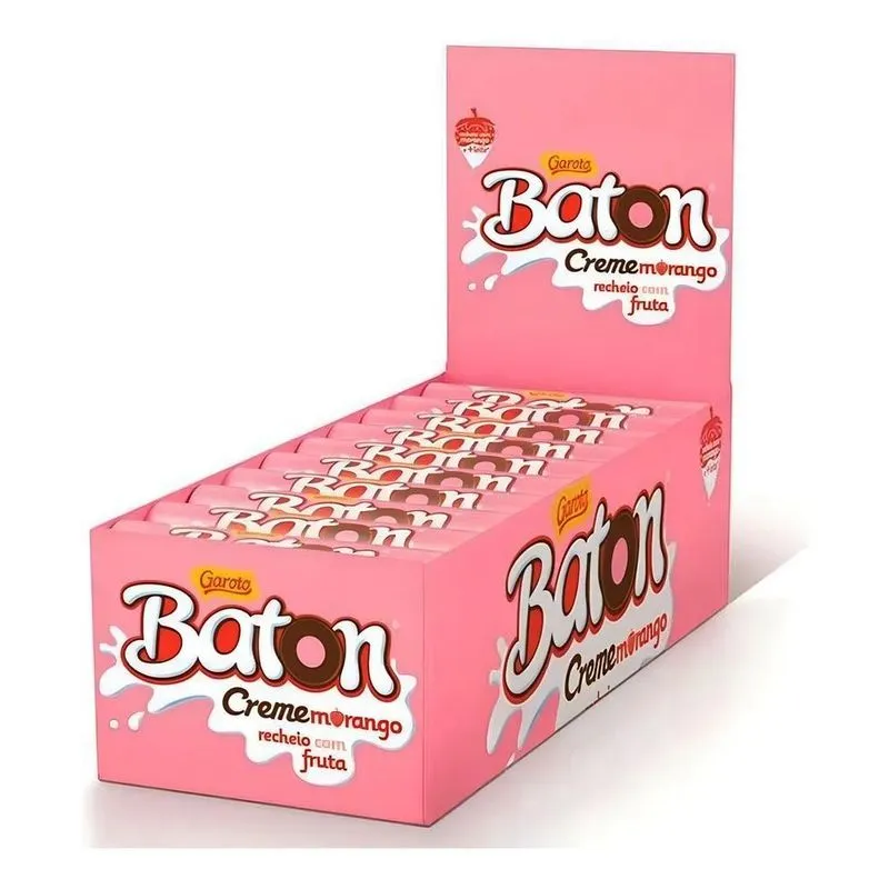 Garoto Baton - Morango - Sem Agregado - 16 G - Unidade - 1