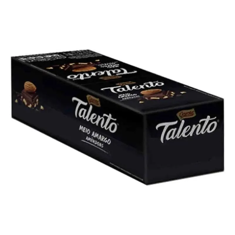Display Mini Talento Meio Amargo 15unx25g