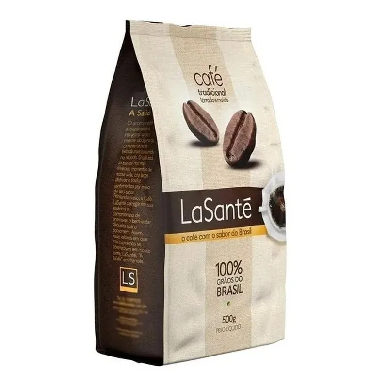 Café Puro Tradicional Torrado E Moído La Sante Pouch 500g