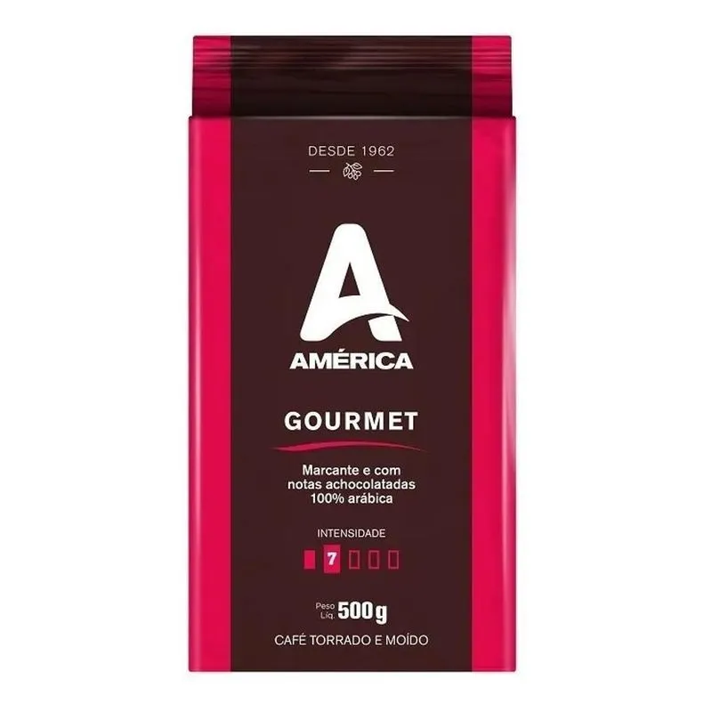 Café Torrado E Moído Vácuo América Gourmet 500g