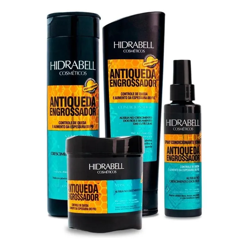 Combo Antiqueda Engrossador De Fios + Spray Hidrabell