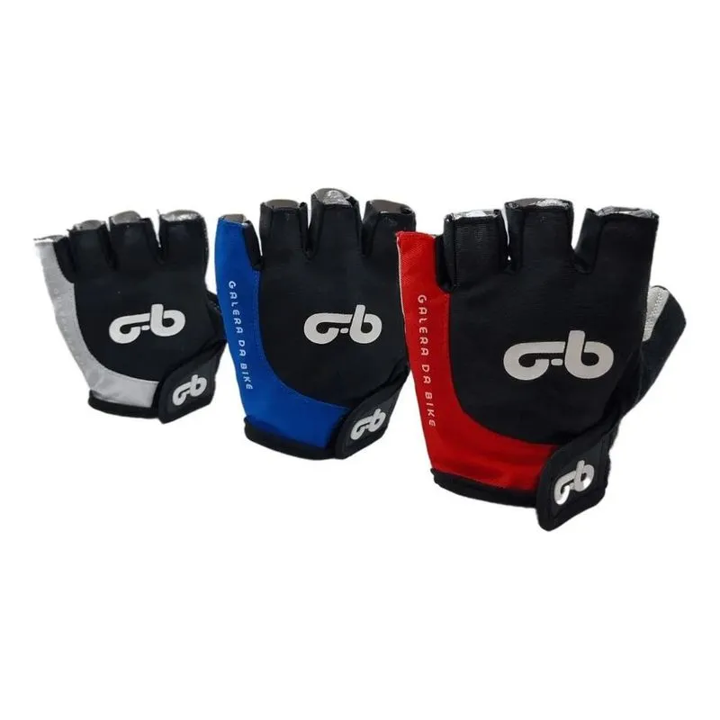 5x Luva Conforto Gel Dedo Curto Academia Bike Mtb Speed Unis