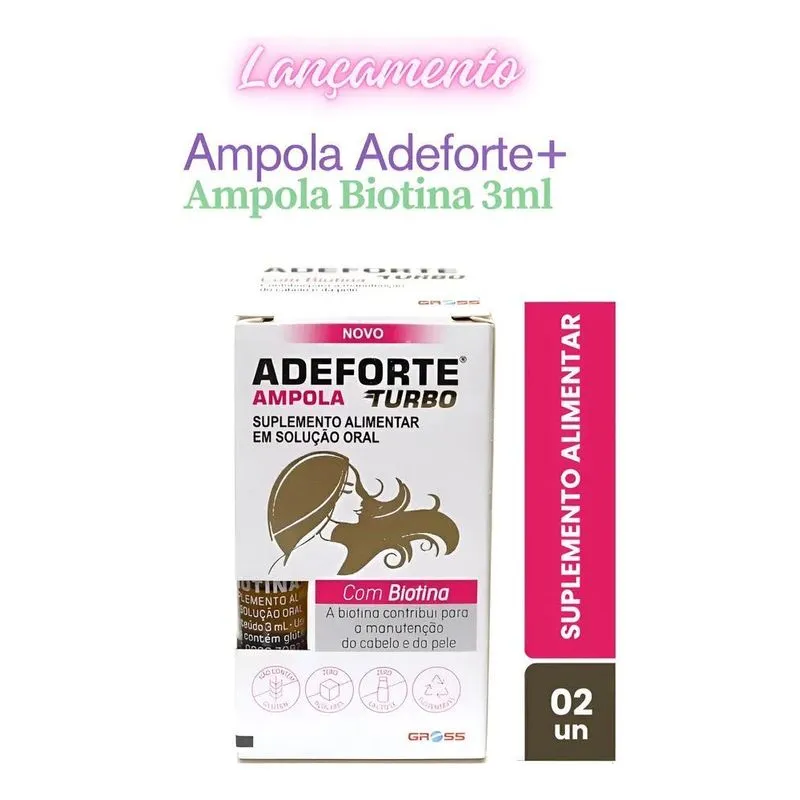 Adeforte Turbo Ampola + Ampola Bitina Solução Oral C 02 Un