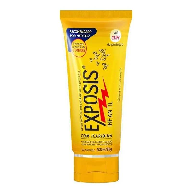 Repelente Gel Exposis Infantil Sem Perfume 100ml