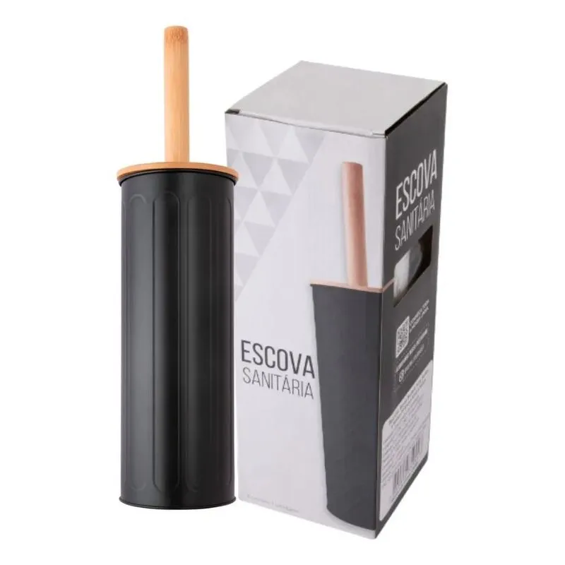 Escova Sanitária Inox Premium: Higiene E De - Preto Listra C