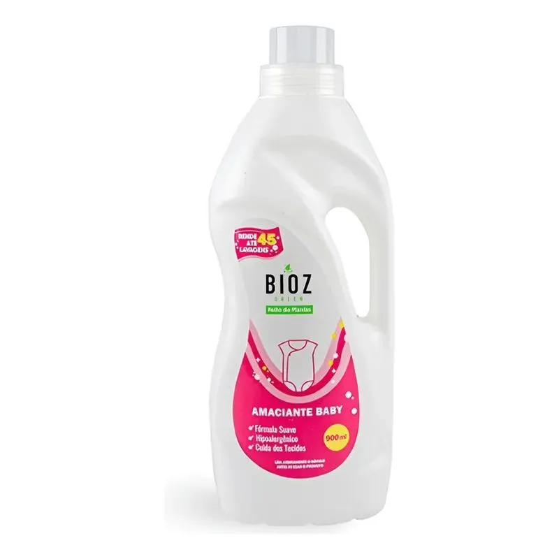Amaciante De Roupas Baby Biodegradável Bioz Green 900ml