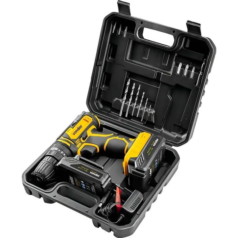 Parafusadeira Furadeira Impacto Bateria Pfv020i Vonder Cor A