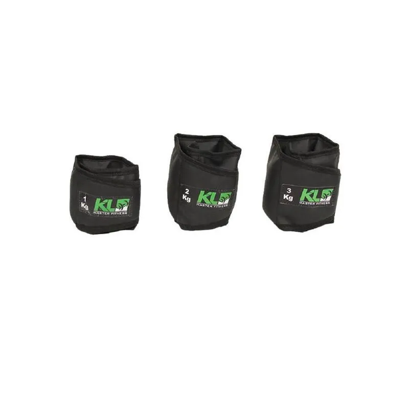 Kit Caneleira Tornozeleira De Peso 1,2 E 3 Kg