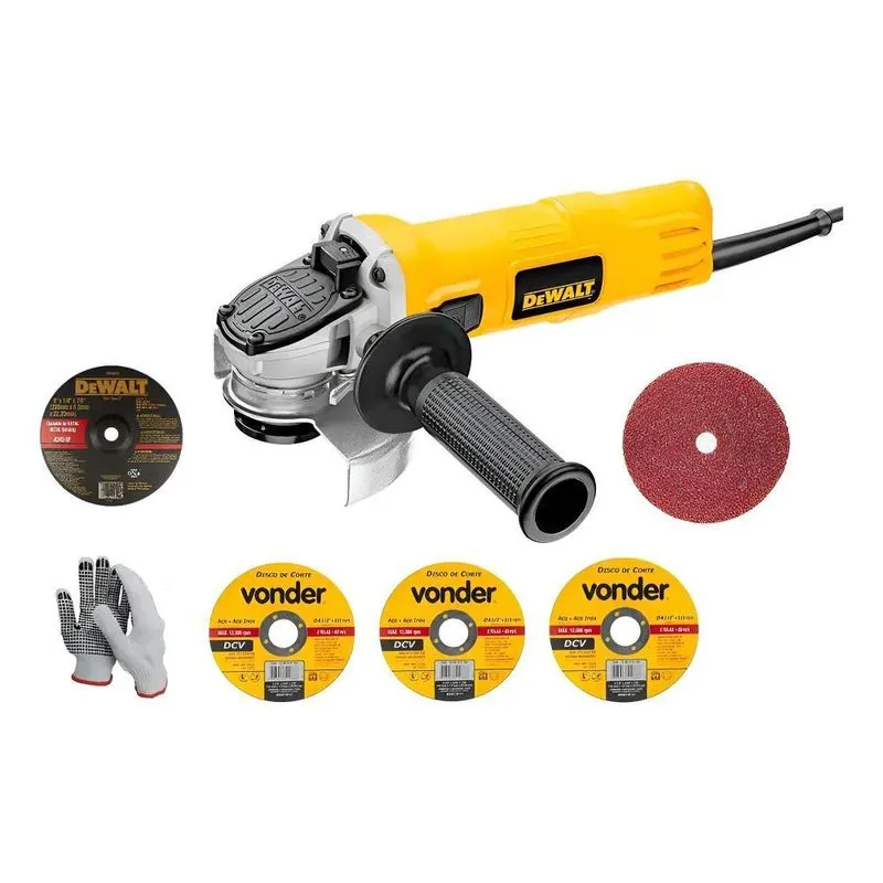 Esmerilhadeira Angular Dewalt 800 - Amarelo 50 Hz/60 Hz 220v