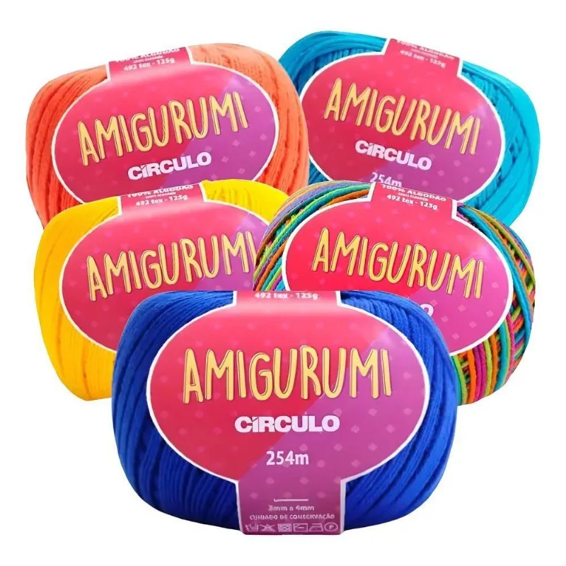 Linha Amigurumi Novelos Circulo Escolha As Core Natural