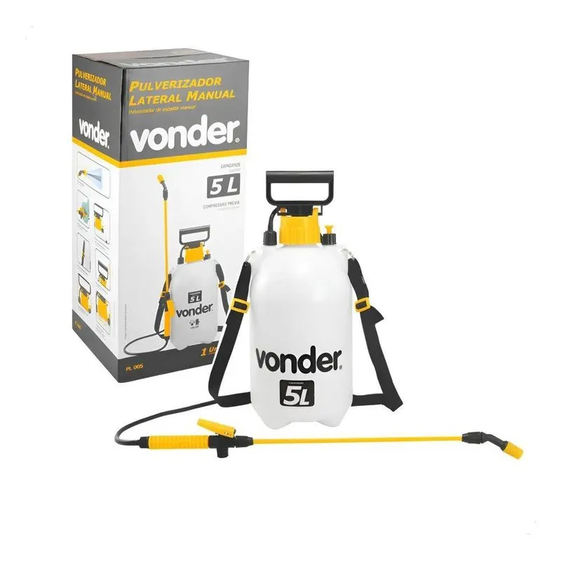 Pulverizador Jardinagem Profissional Lateral 5lt Vonder