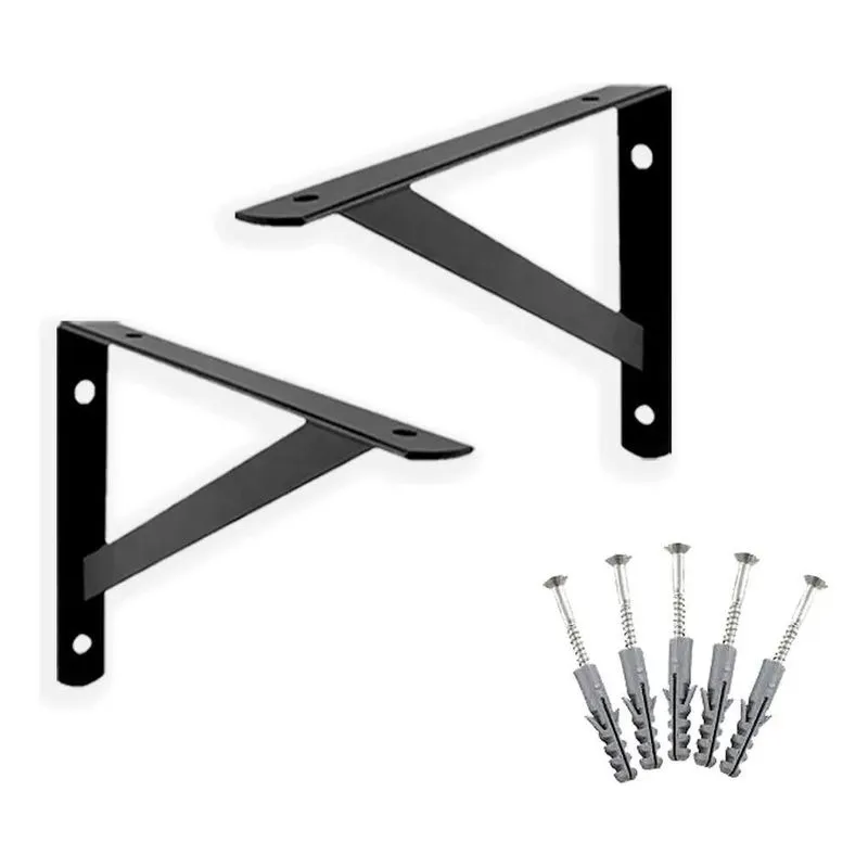 2x 10 X Mão Francesa 30cm Acompanha Kit De Parafuso E Bucha