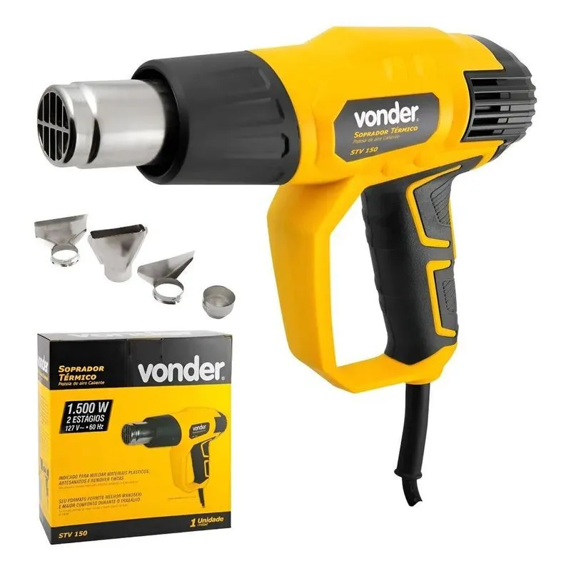 2x Soprador Térmico Profissional Vonder Stv150 500 + 4 Boca