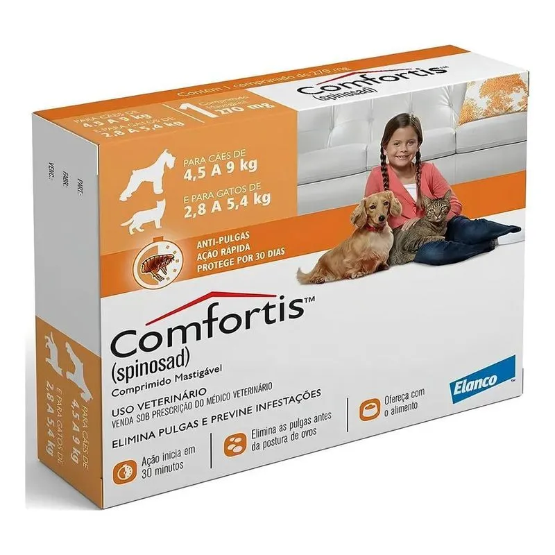 Elanco Comfortis Cão/gato - Laranja - 1