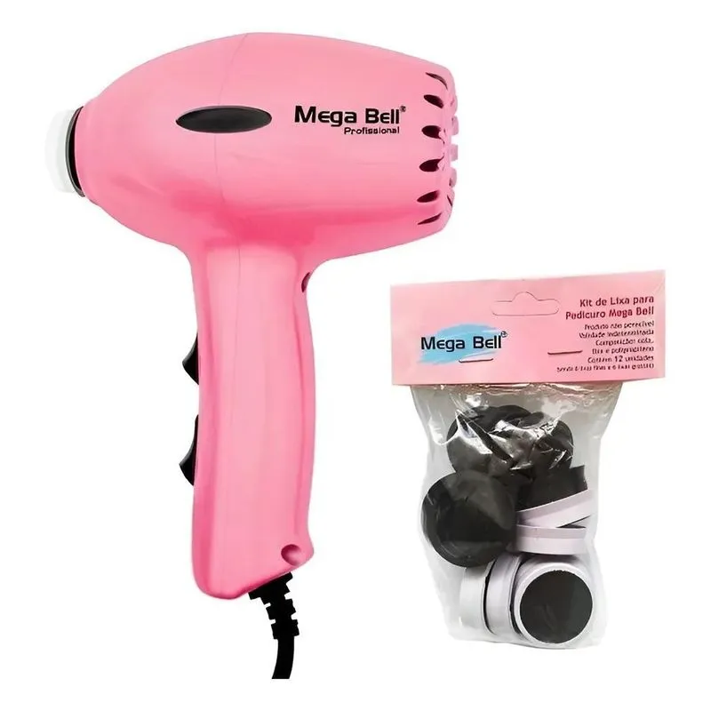 Pedicure Elétrico Rosa Potente 4 Vel. Pés Macios E - 110v