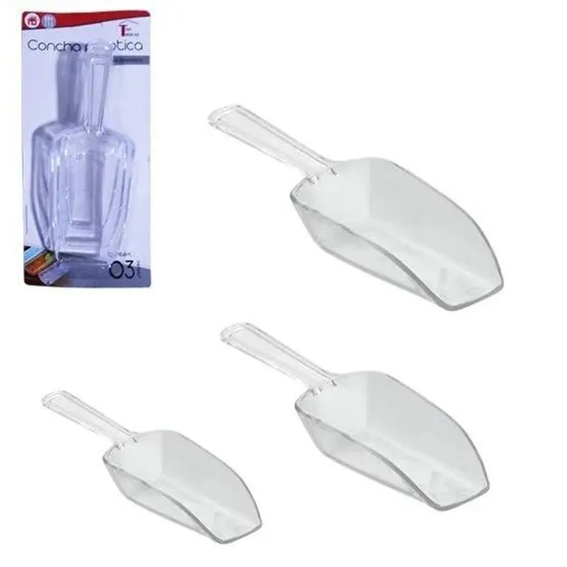 5x Pa Pegador De Gelo De Acrilico Multiuso Kit Com 3 Pecas P