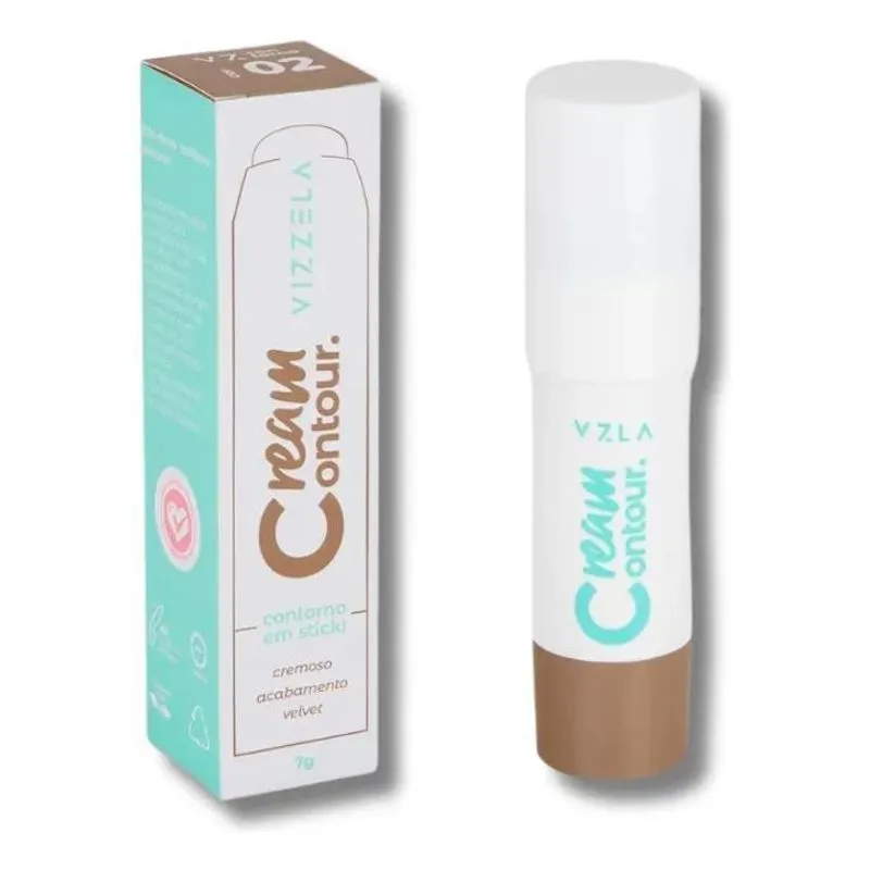 2x Cream Contour - Contorno Em Stick Vizzela 7g