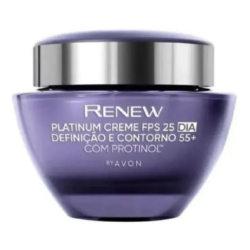 Renew Platinum Dia Creme Facial Anti-idade Avon Anti-rugas