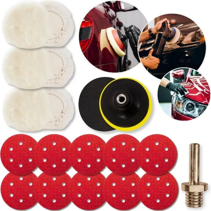 10x Kit Polimento Automotivo Politriz Esmerilhadeira Lixade