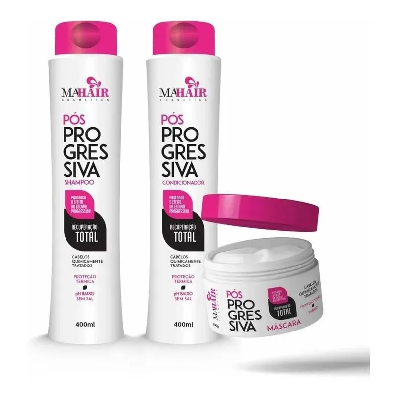 10x Kit Shampoo Profissional Pos Progressiva