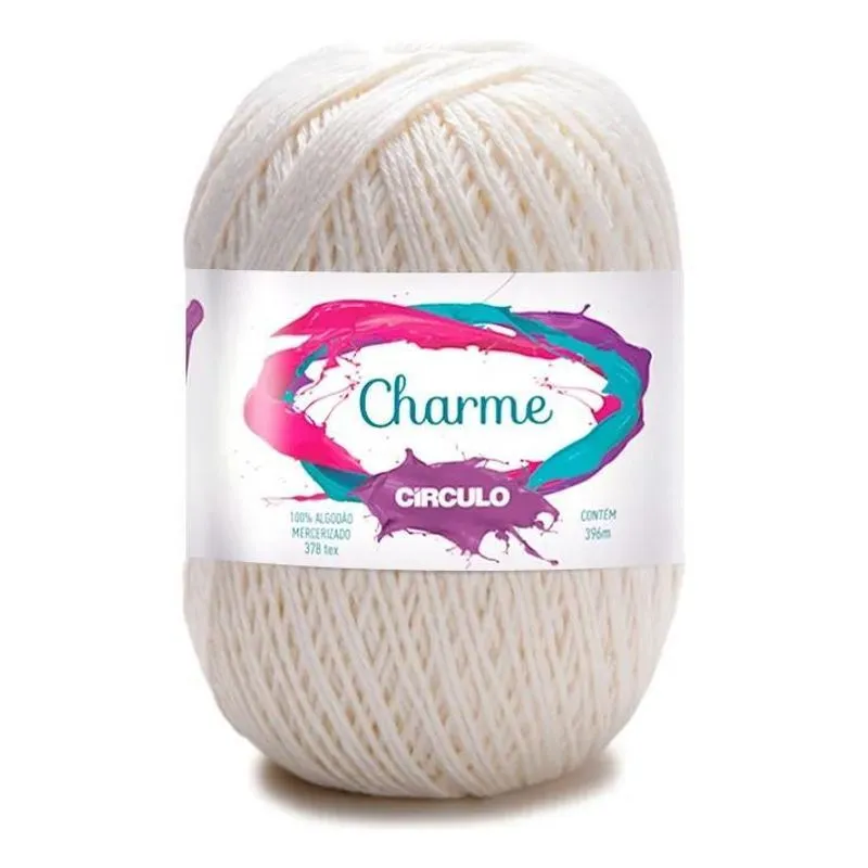 10x Linha Charme Artesanato Em Crochê E Tricô - Circulo Cor