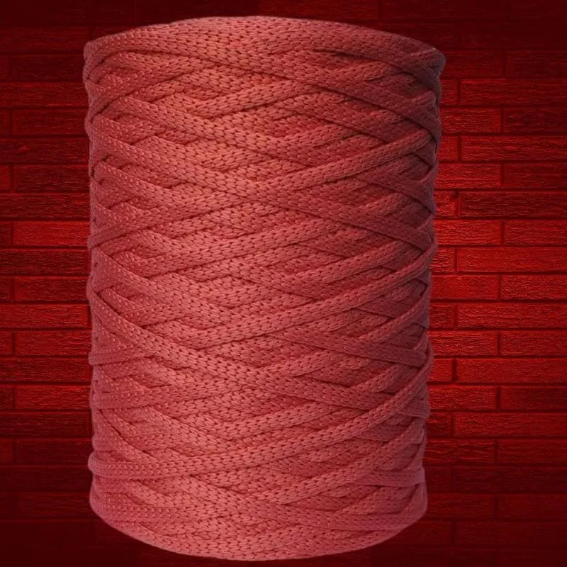 Fio Cordão Náutico 100% Poliéster5mm 500g Crochê Artesa Tijo