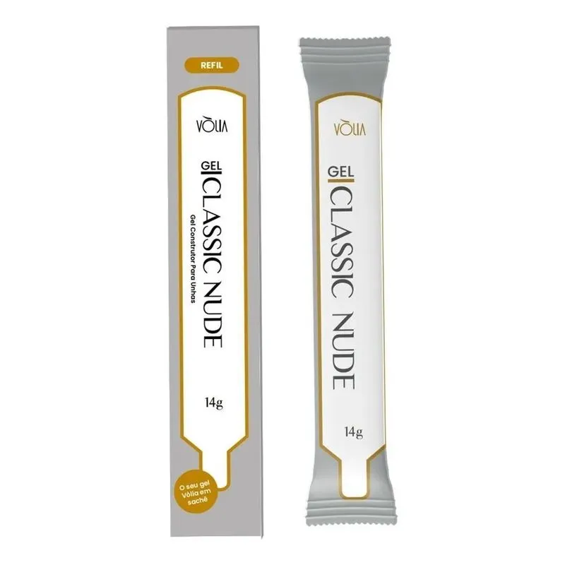 Refil Gel Classic Volia Cor Nude 14g - Gel Construtor
