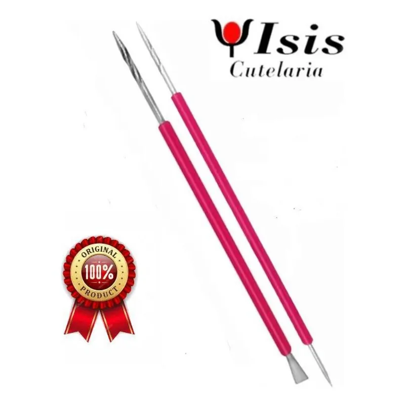 Palito Inox Cutelaria Isis + Espatula Bastão Com Silicone