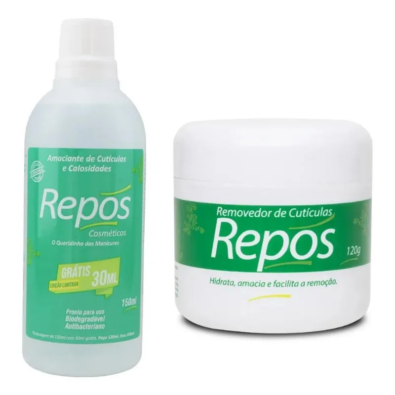 Repos Amaciante De Cutículas 120ml + Creme Removedor 120g