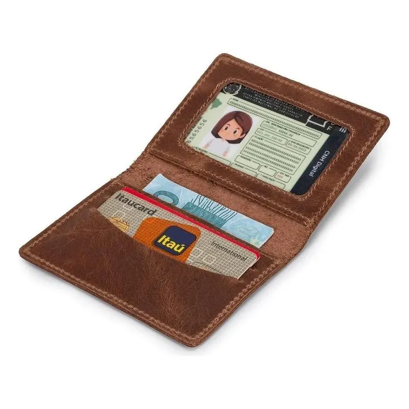 Ello Griff Carteira Masculina Porta Cartão Slim Couro Bovino