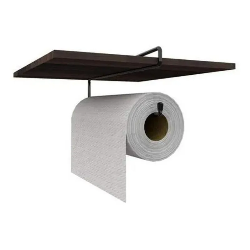 3x Porta Rolo Papel Toalha Suspenso Cozinha Armário Organiza