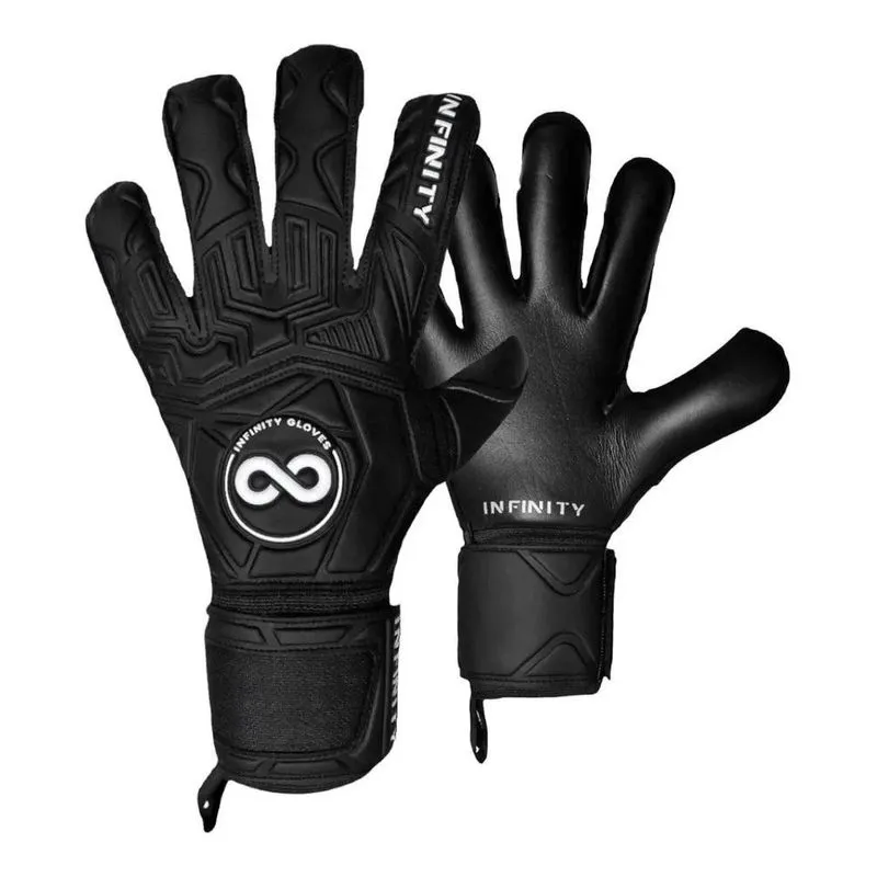 2x Luva De Goleiro Infinity Max Ssg Black - Profissional