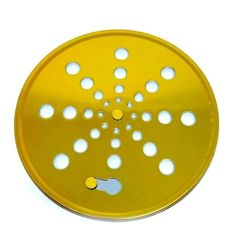 10x Tampa Para Ralo Grelha Redonda 10cm Abre/ Fecha Dourado