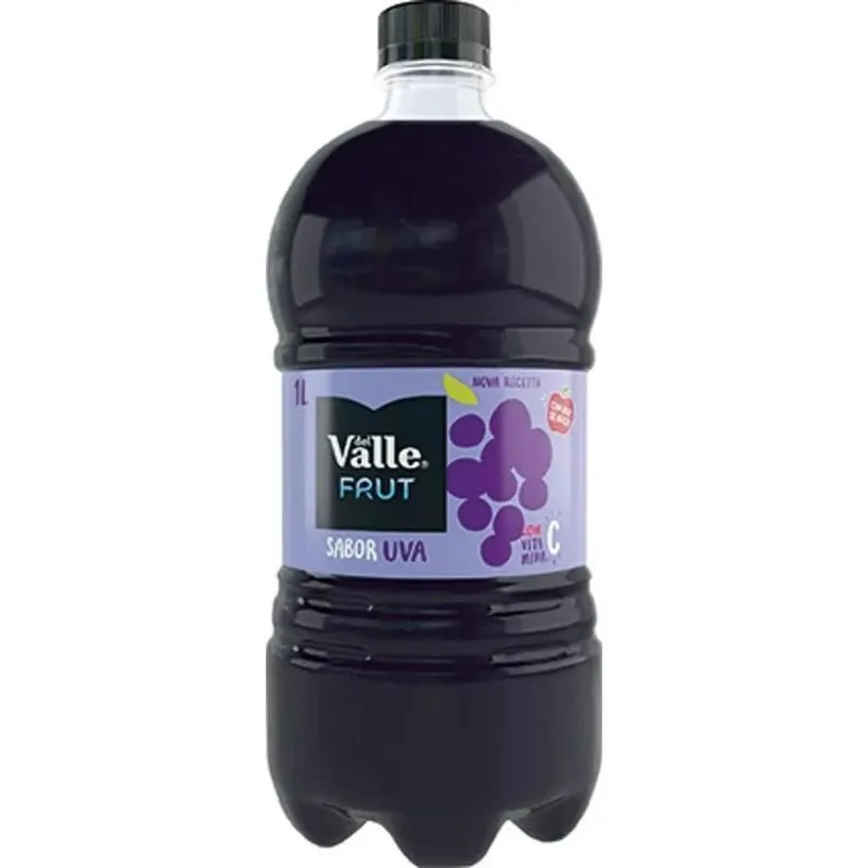 5x Suco Del Valle Frut Sabor Uva Pet 1litro - 6 Unidades