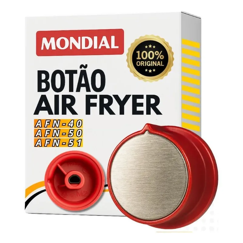 Botao Timer Temperatura Afn-50 Air Fryer Mondial Vermelho