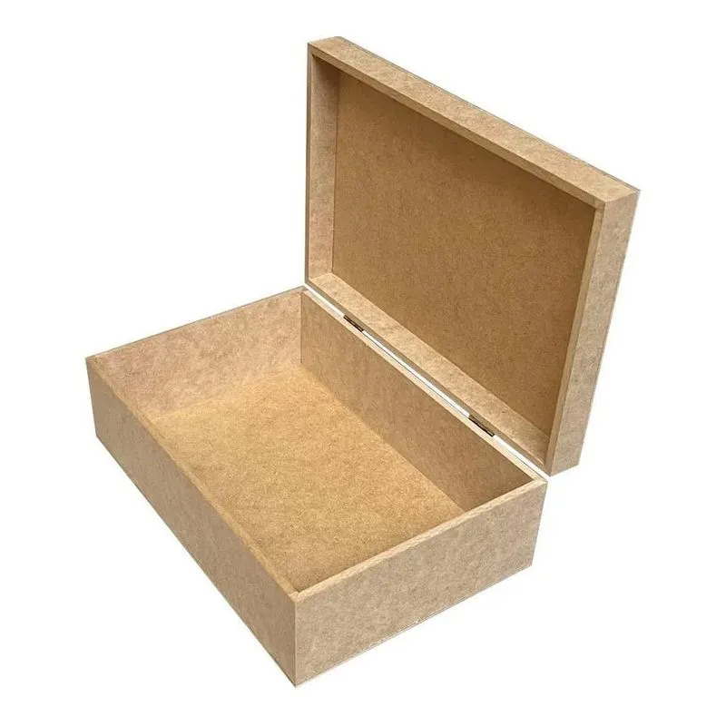 2x Caixa Mdf Com Dobradiça Grande 30x20x10