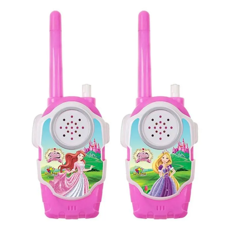 3x Walk Talk Rádio Comunicador Infantil Meninas Princesa