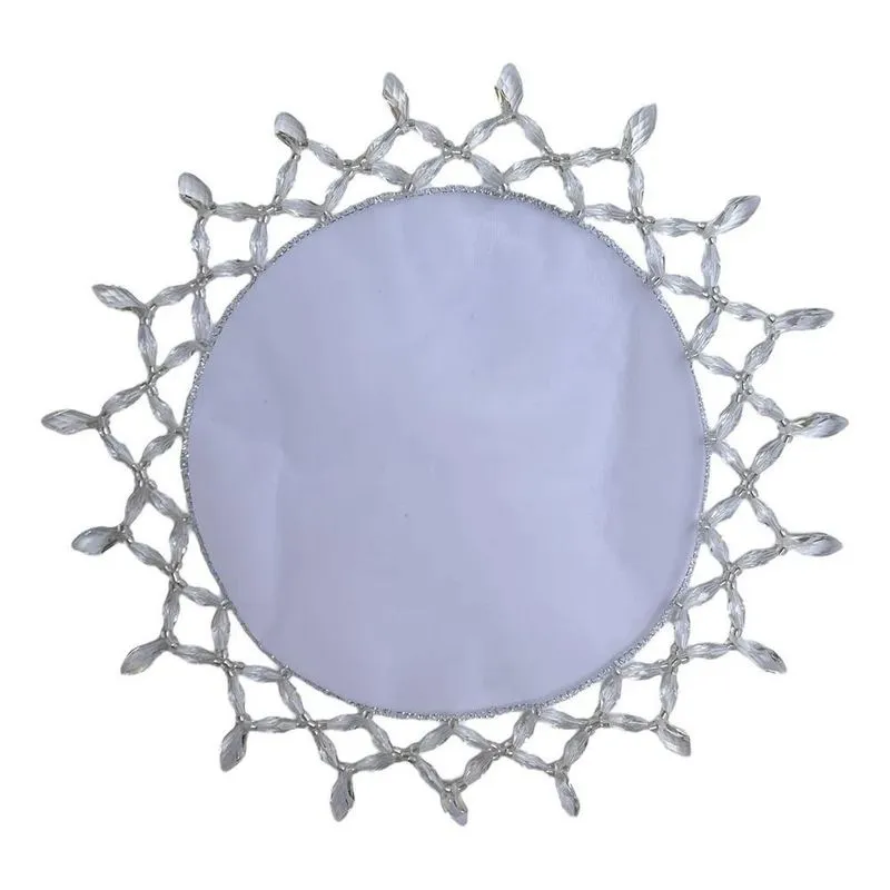 10x Cobre Copo Ou Jarra Bordado Pedrarias Transparente Luxo