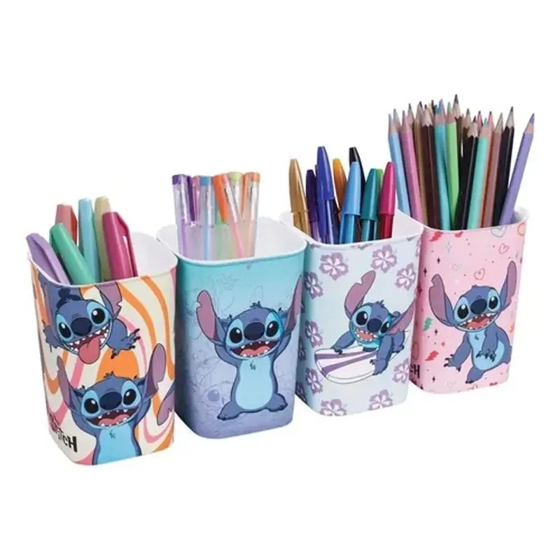 Porta Canetas Stitch 4 Peças Plasútil