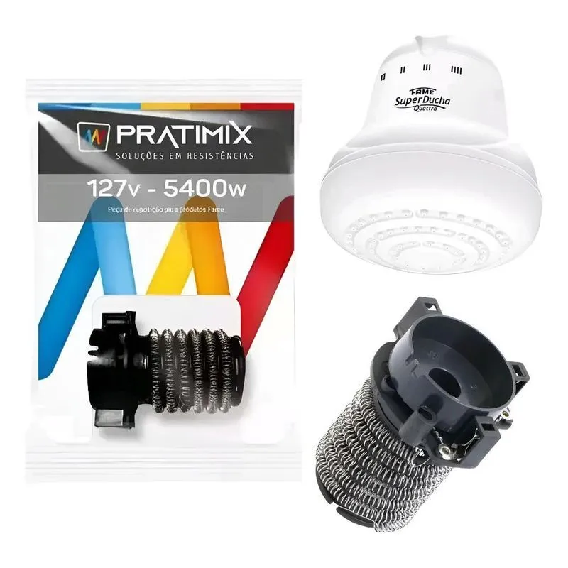 Resistencia Para Chuveiro Super Ducha Fame Quattro 127v-5400w