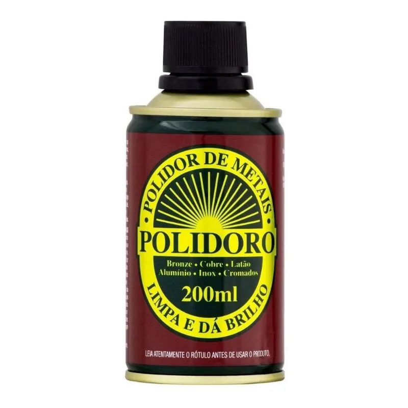 2x Polidor De Metais Limpa E Dá Brilho 200ml Bronze Cobre Et