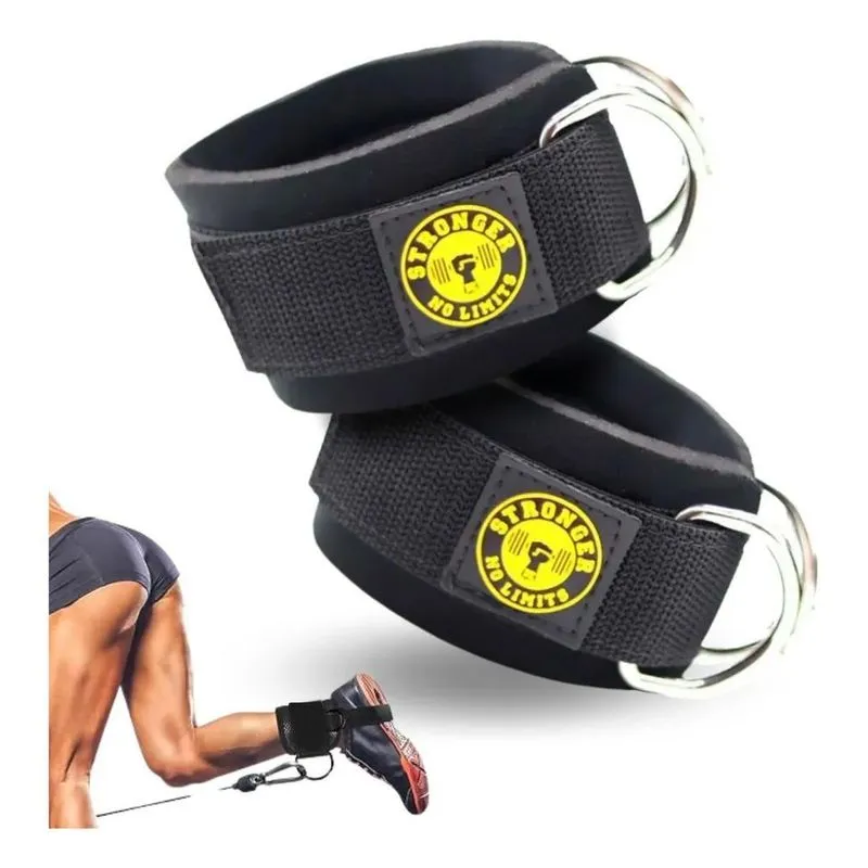 Puxador Par Tornozeleira Gluteo Polia Fitness Cross Over