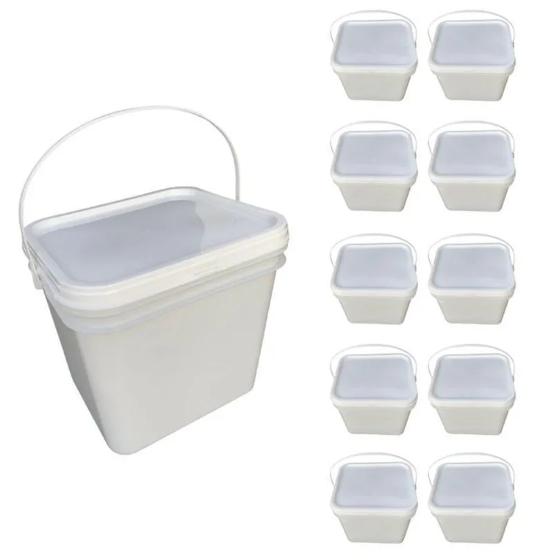 Balde Transparente 2.4l Para Frigorificos 10 Pçs
