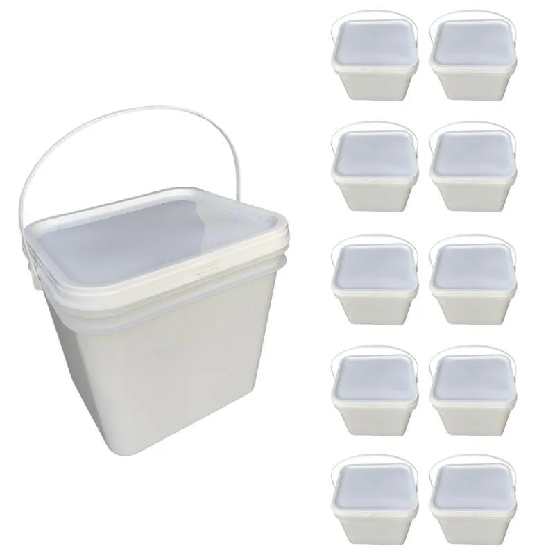 Balde Transparente 2.4l Para Produzir Cerveja 10 Pçs
